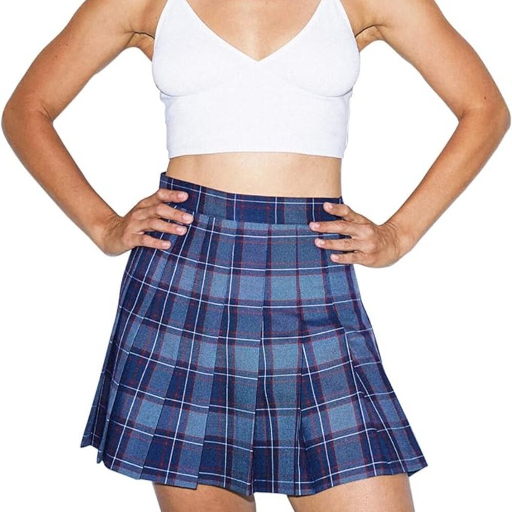 American Apparel Womens Plaid Tennis Skirt (NWT)